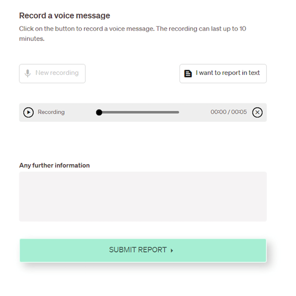 Listen to recording.